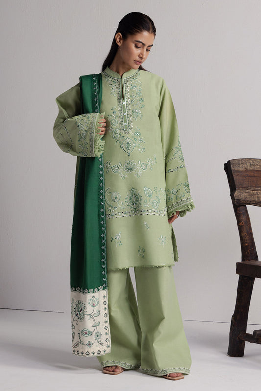 Zara Shahjahan - Coco Winter Unstitched - NEELAM-4B - Unstitched