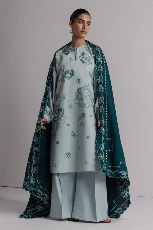 Zara Shahjahan - Coco Winter Unstitched - RAKHSH-3B - Unstitched