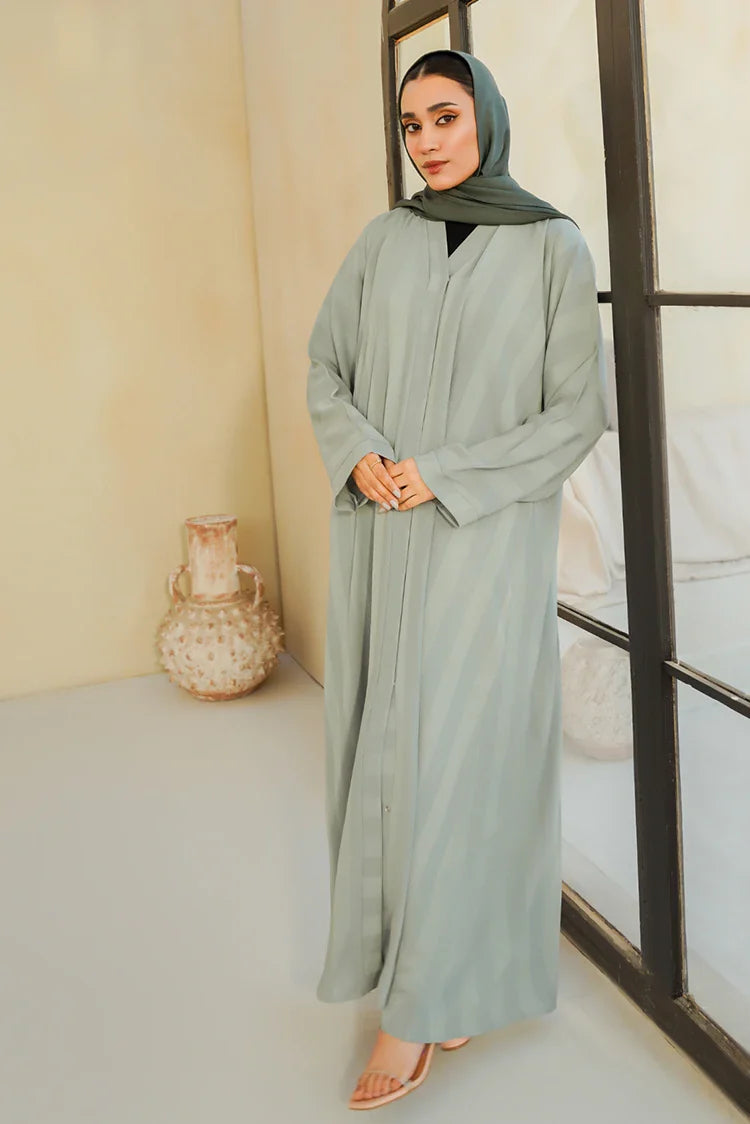 Picture of Divinely Crafted - Myra Abaya - Buttoned Up - Available at Raja Sahib