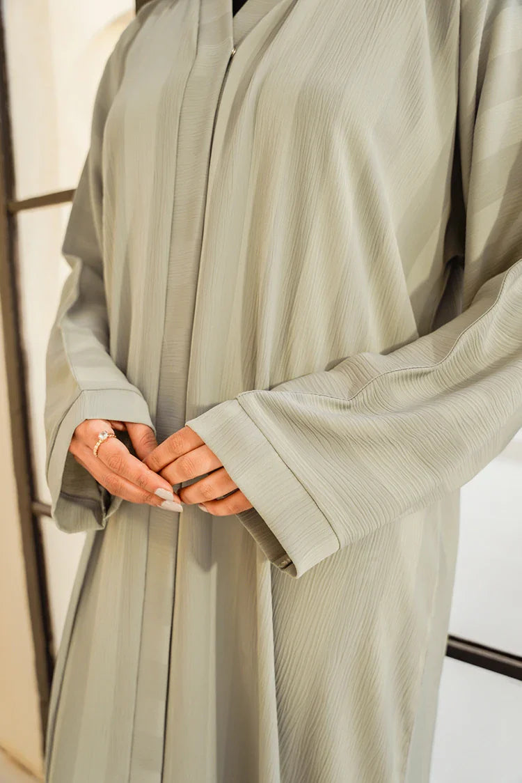 Picture of Divinely Crafted - Myra Abaya - Buttoned Up - Available at Raja Sahib