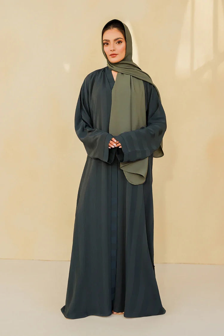 Picture of Divinely Crafted - Nahar Abaya - Buttoned Up - Available at Raja Sahib