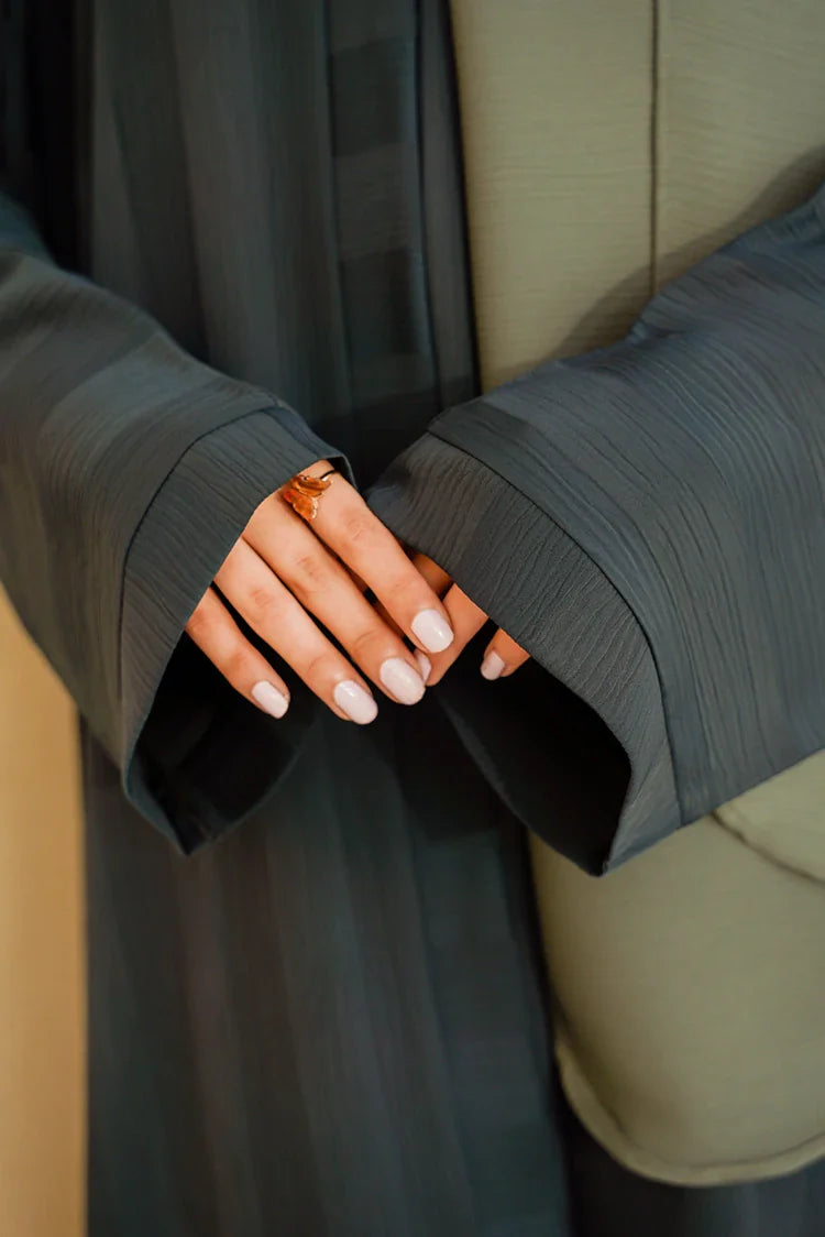 Picture of Divinely Crafted - Nahar Abaya - Buttoned Up - Available at Raja Sahib