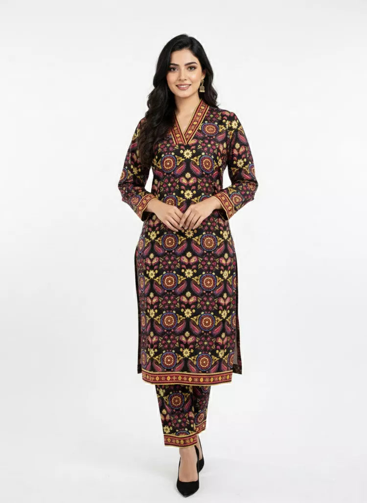 Picture of Peelu - Printed Suit - 2 Piece - Available at Raja Sahib