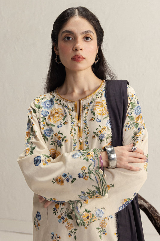Zara Shahjahan - Coco Winter Unstitched - ASMANI-9B - Unstitched