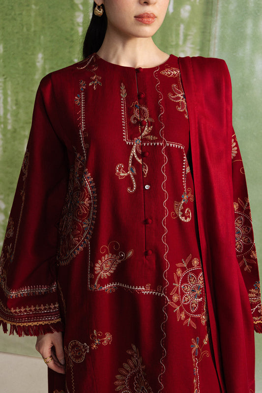 Zara Shahjahan - Coco Winter Unstitched - DIBA-10A - Unstitched