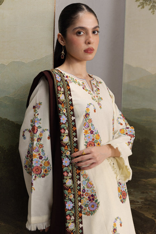 Zara Shahjahan - Coco Winter Unstitched - SHIREEN-6A - Unstitched