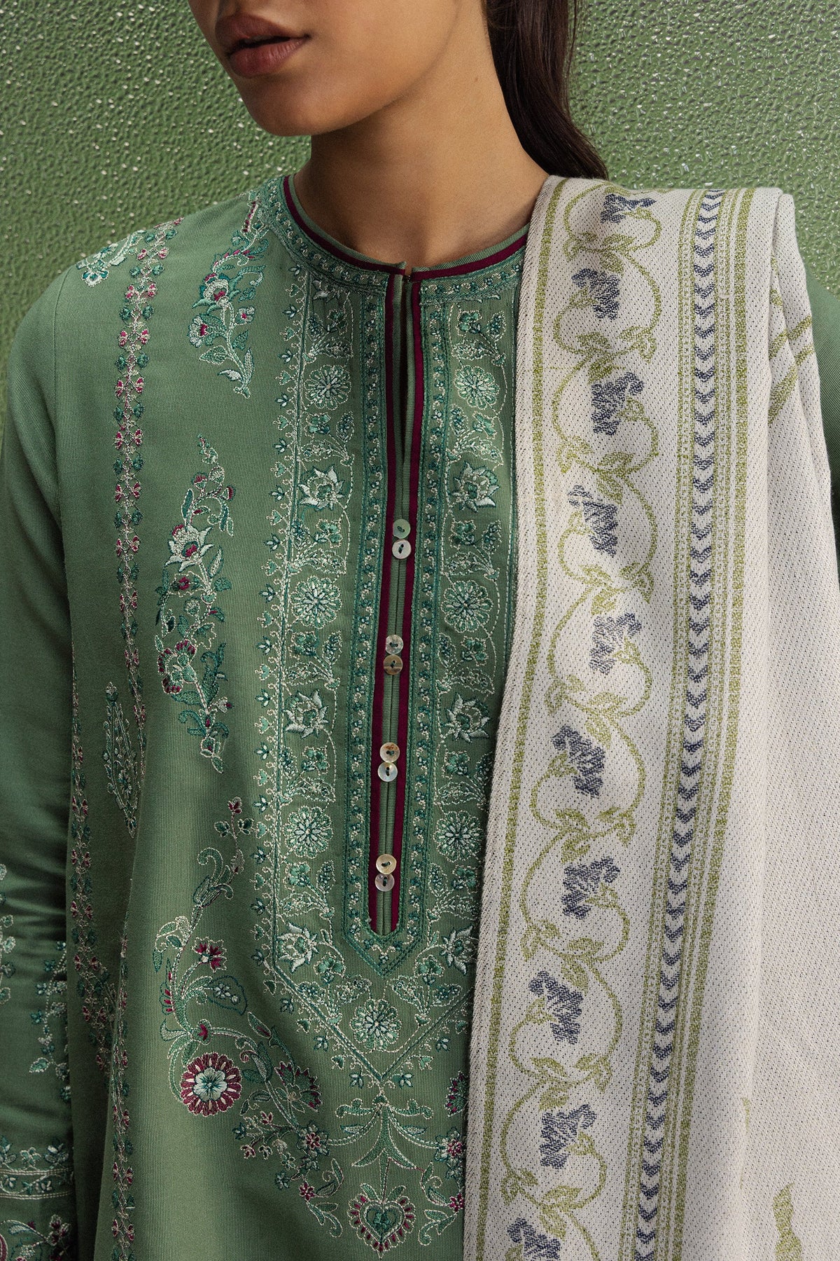 Picture of Zara Shahjahan - Coco Winter Unstitched - SARD-1B - Unstitched - Available at Raja Sahib