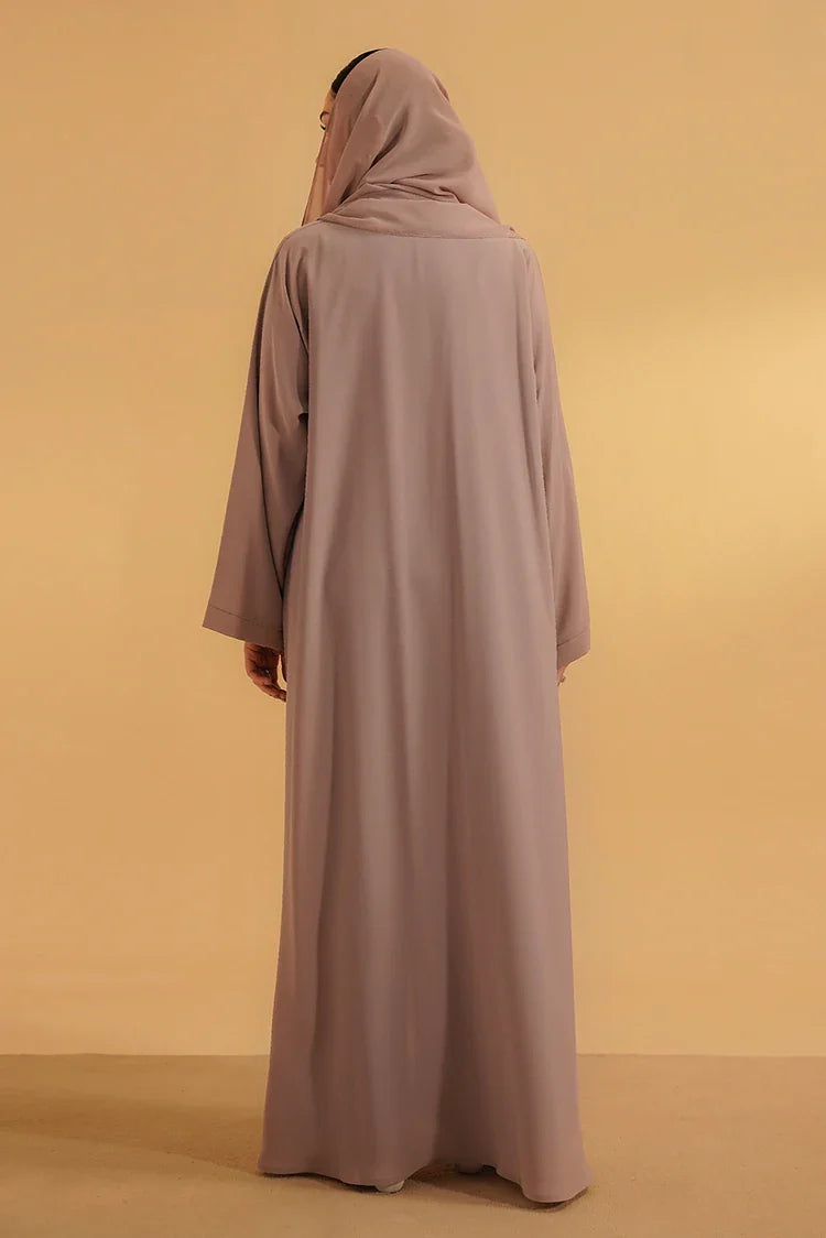 Picture of Divinely Crafted - Embellished Abaya - Lilac - Available at Raja Sahib