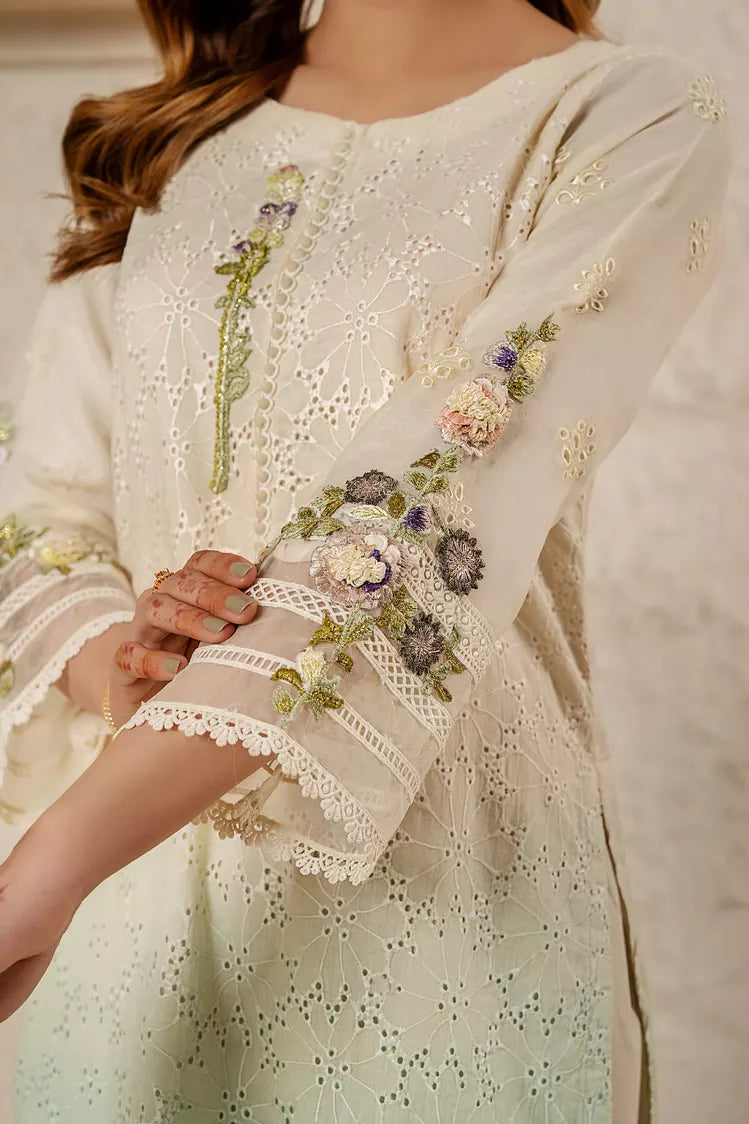 Picture of Khubsurat - 3 Piece Ready To Wear - Pista - 3671-KH-CT - Available at Raja Sahib