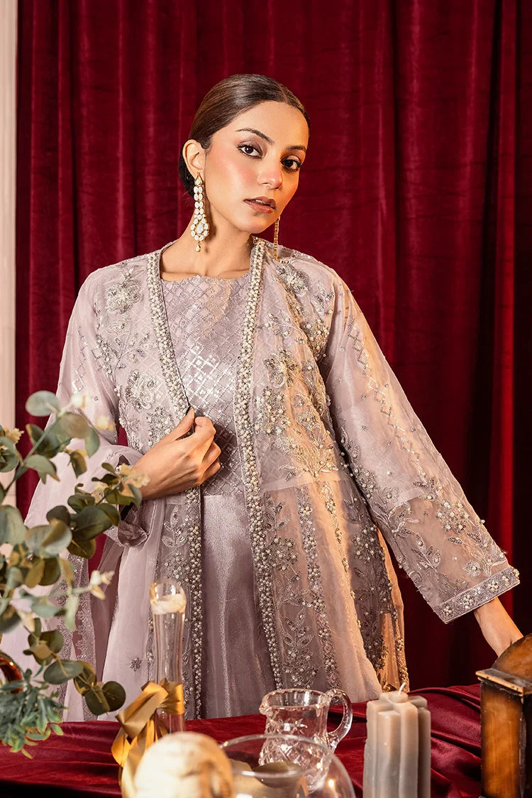 Picture of Khubsurat - 3 Piece Stitched Embroidered - Lavender - 3800-KH-OR - Available at Raja Sahib