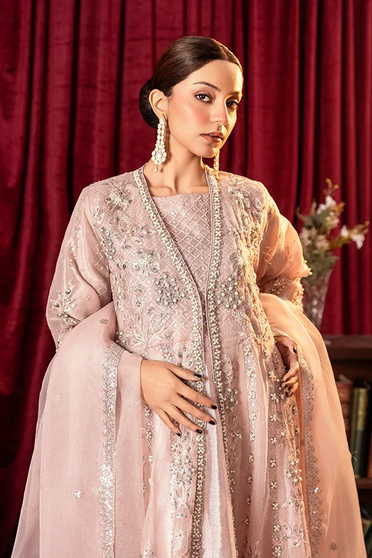 Khubsurat - 3 Piece Stitched Embroidered - Pink - 3800-KH-OR