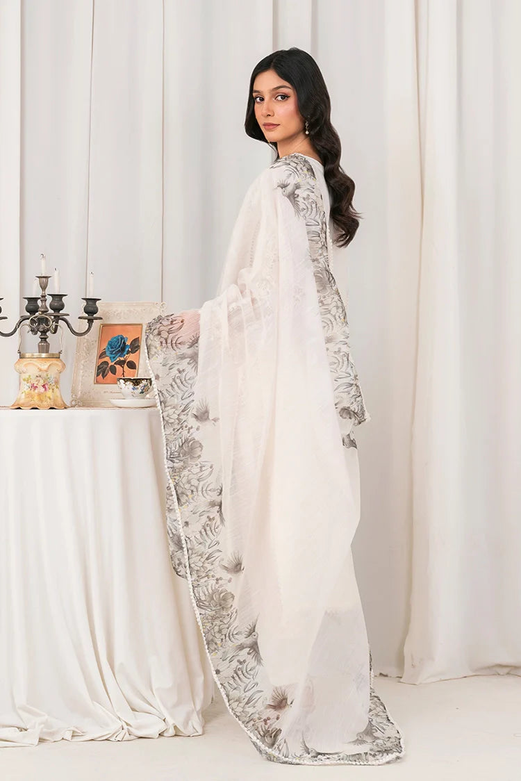 Picture of Khubsurat - 3 Piece Ready To Wear - White - 3804-KH-CT - Available at Raja Sahib