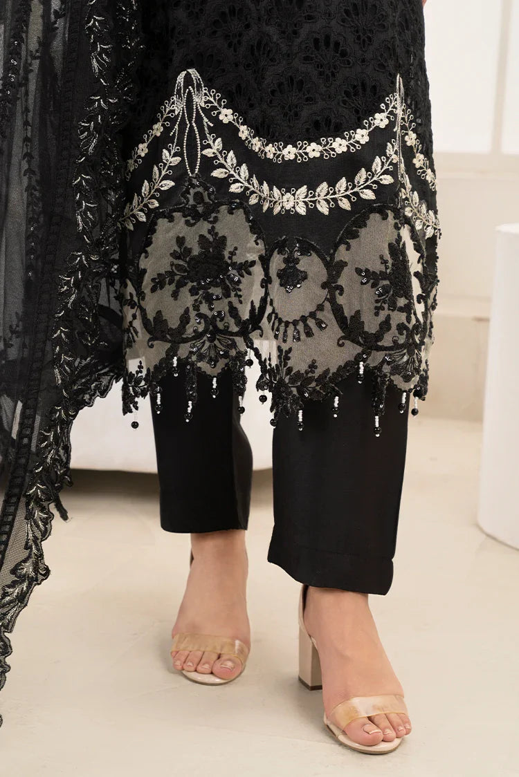 Picture of Khubsurat - Dastaan - 3 Piece Ready To Wear - Black - 3841-KH-OR-NT - Available at Raja Sahib