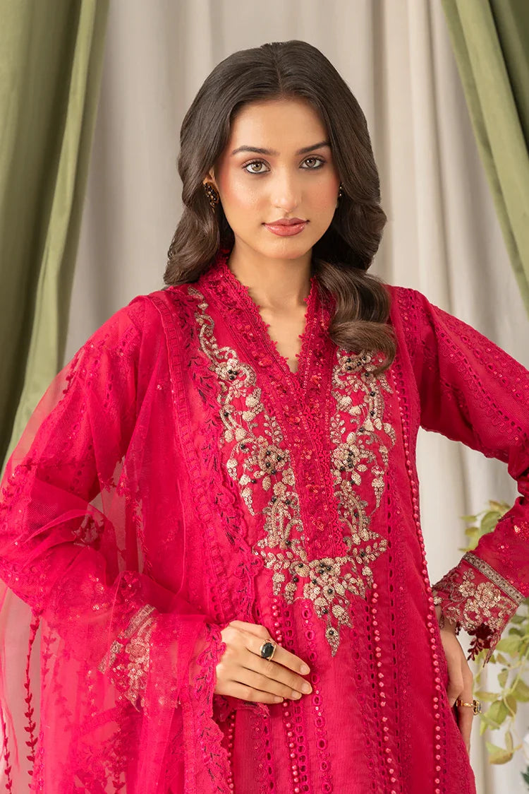 Picture of Khubsurat - Dastaan - 3 Piece Ready To Wear - Shocking Pink - 3841-KH-OR-NT - Available at Raja Sahib