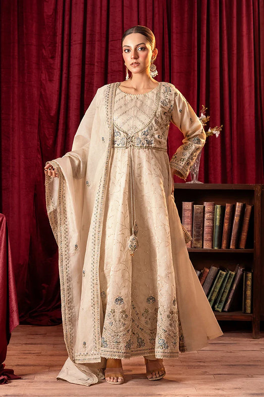 Khubsurat - 3 Piece Stitched Embroidered - Ash Grey - 3881-KH-ORNT