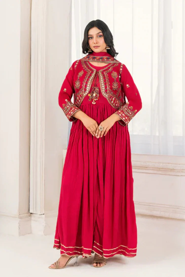 Picture of Khubsurat - 4 Piece Stitched Embroidered - Pink - 3985-KH-OR-NT - Available at Raja Sahib