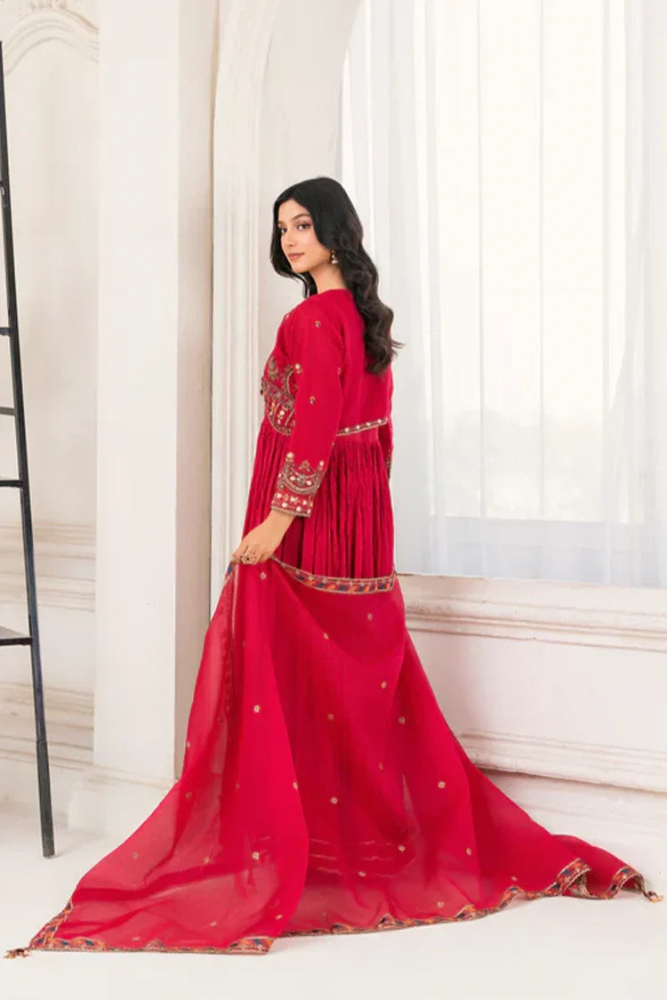 Picture of Khubsurat - 4 Piece Stitched Embroidered - Pink - 3985-KH-OR-NT - Available at Raja Sahib
