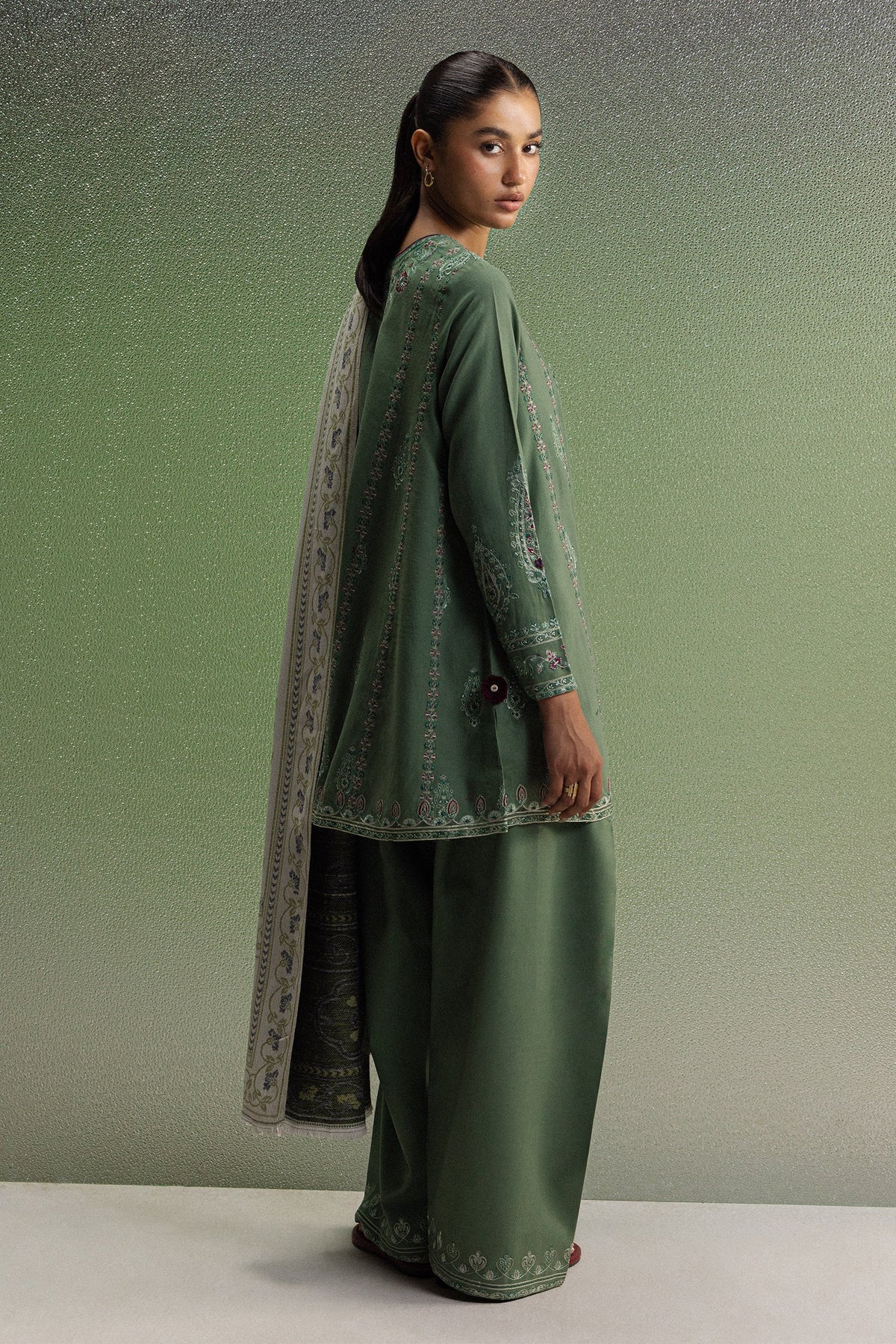 Picture of Zara Shahjahan - Coco Winter Unstitched - SARD-1B - Unstitched - Available at Raja Sahib