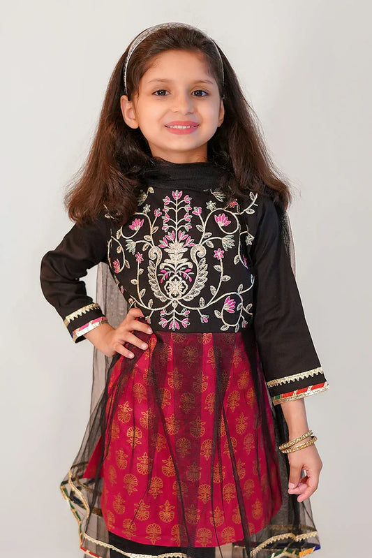 Picture of Abar - Spring Collection - 2 Piece - Rich black - Available at Raja Sahib