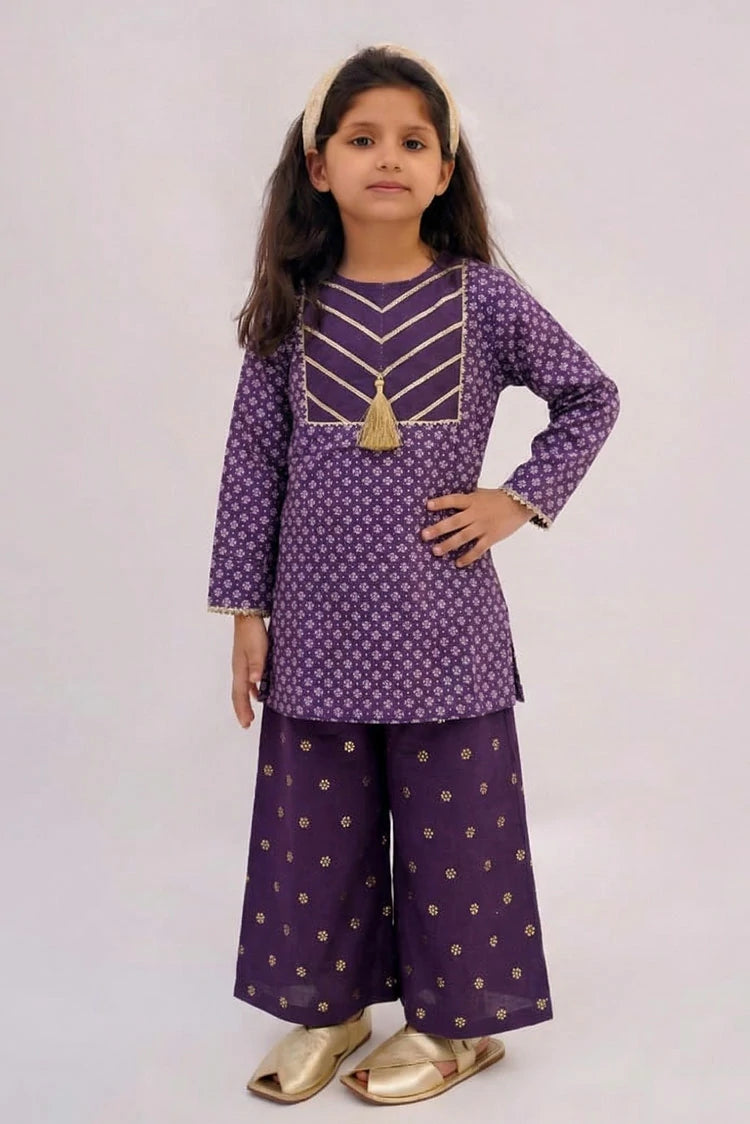 Picture of Abar - Dhanak Rung Collection - Purple Boti - Available at Raja Sahib