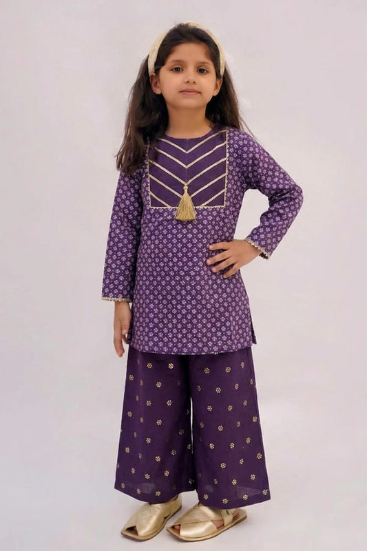Picture of Abar - Dhanak Rung Collection - Purple Boti - Available at Raja Sahib
