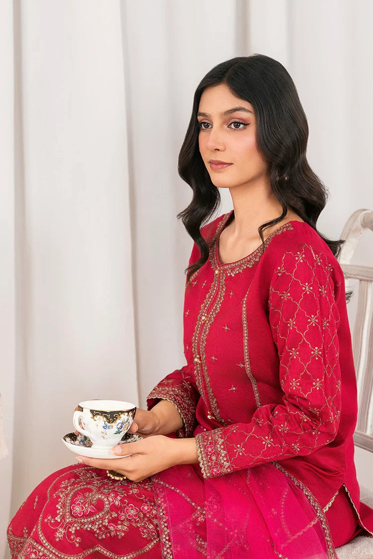 Picture of Khubsurat - 3 Piece Stitched Embroidered - Shocking Pink - 4041-KH-SKTN - Available at Raja Sahib