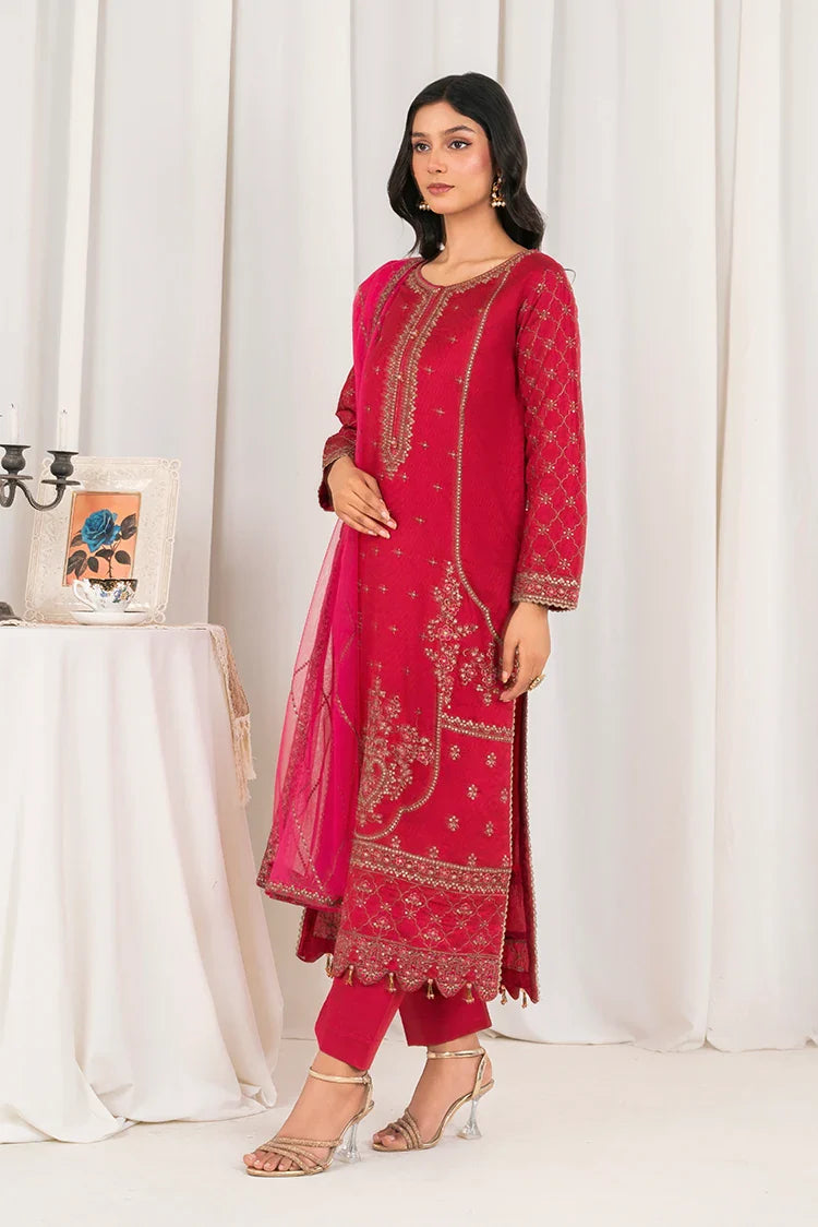 Picture of Khubsurat - 3 Piece Stitched Embroidered - Shocking Pink - 4041-KH-SKTN - Available at Raja Sahib