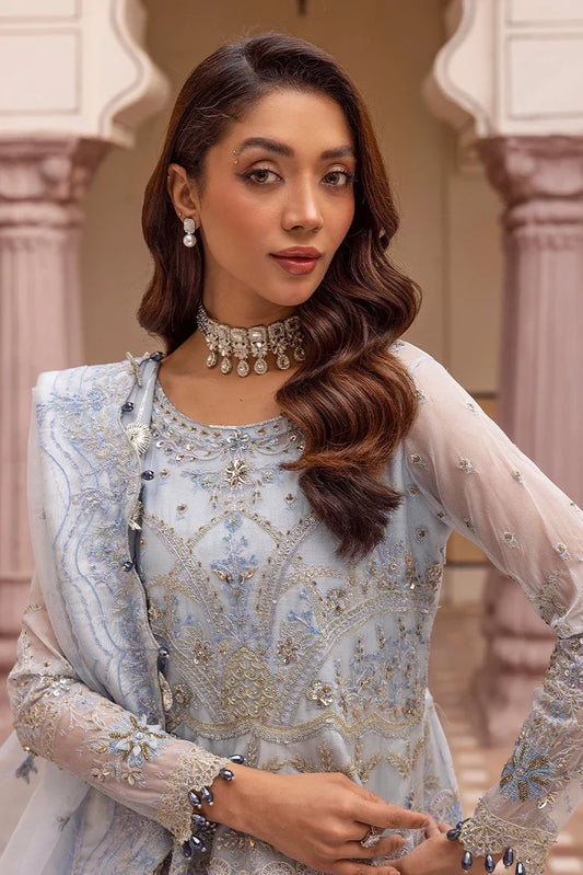 Picture of Tessa - Gul e Tar - Nelam (D-05 Sky Blue Mexi) - Available at Raja Sahib