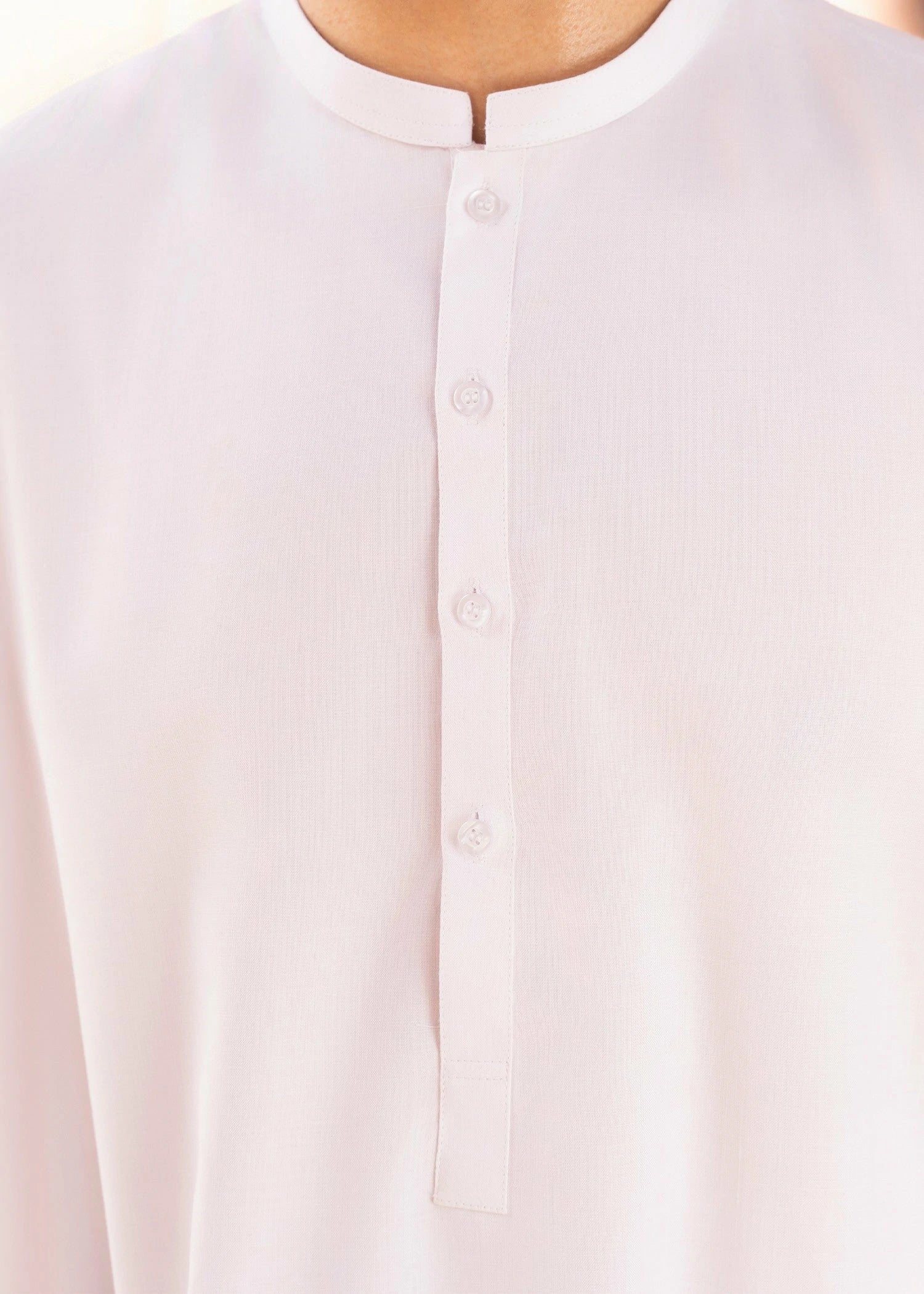 Picture of Wash & Wear | White Ban Shalwar Kameez - Available at Raja Sahib