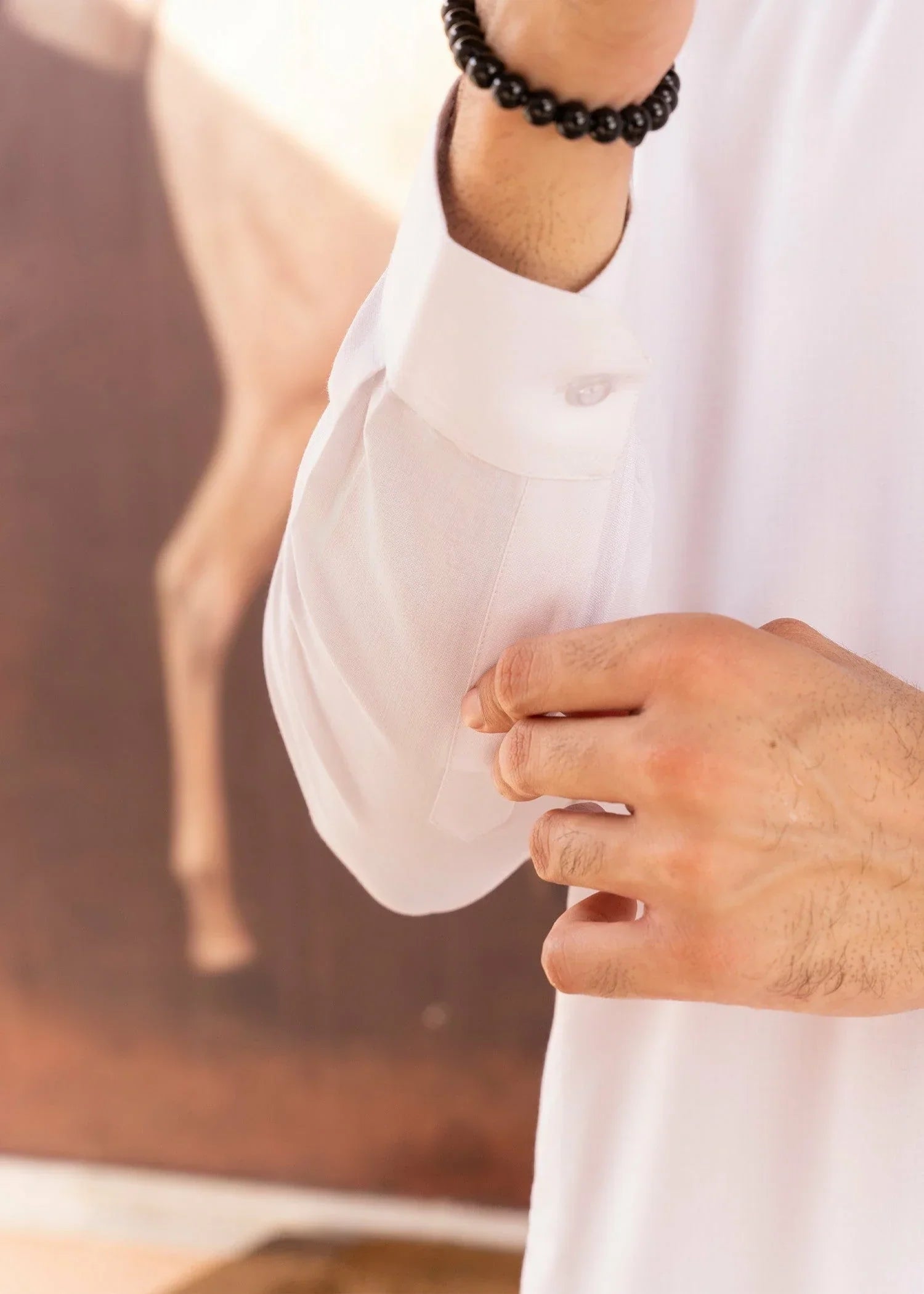 Picture of Wash & Wear | White Ban Shalwar Kameez - Available at Raja Sahib