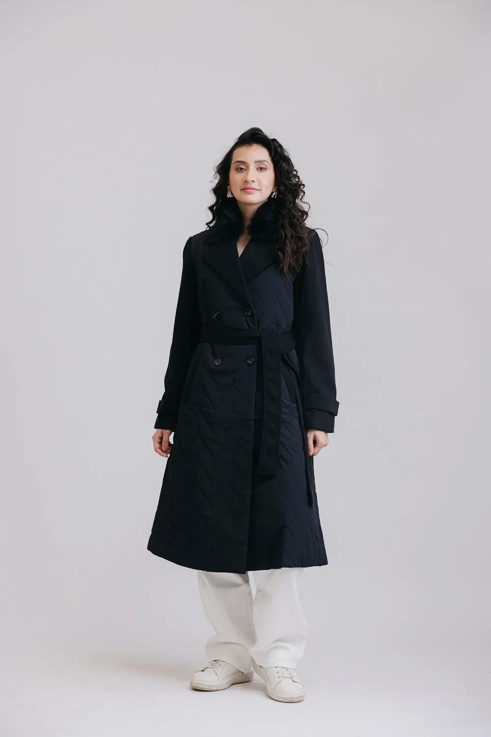 Picture of Ellena - Full Sleeves Long Coat - Available at Raja Sahib