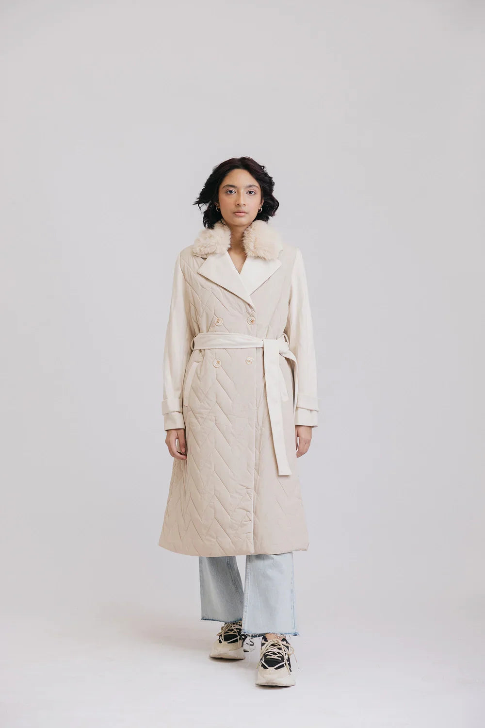 Picture of Ellena - Full Sleeves Long Coat - Available at Raja Sahib