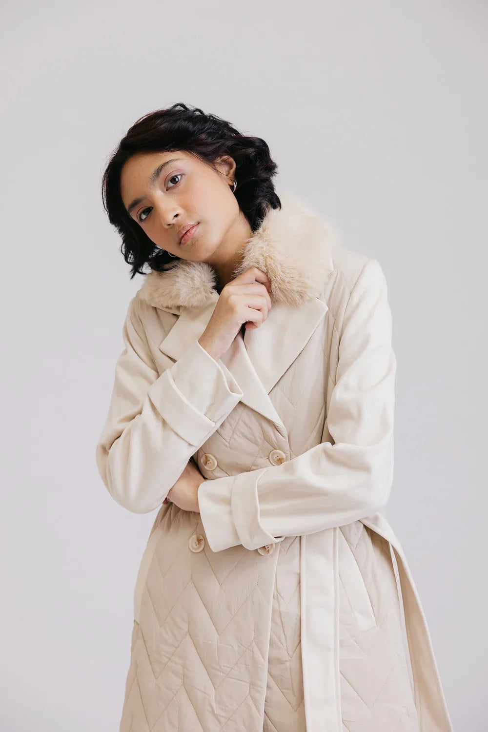 Picture of Ellena - Full Sleeves Long Coat - Available at Raja Sahib