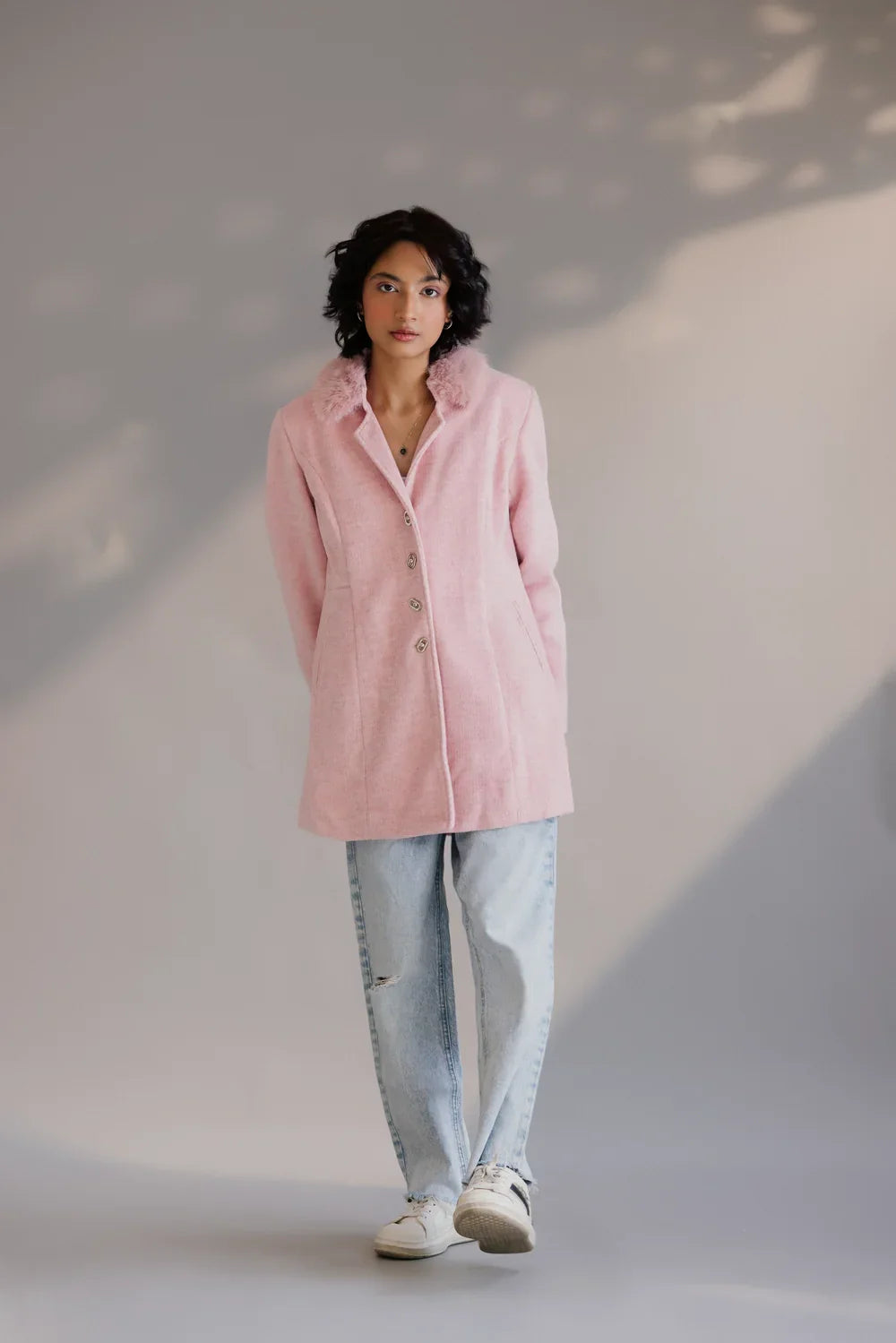 Picture of Ellena - Full Sleeves Long Coat - Available at Raja Sahib