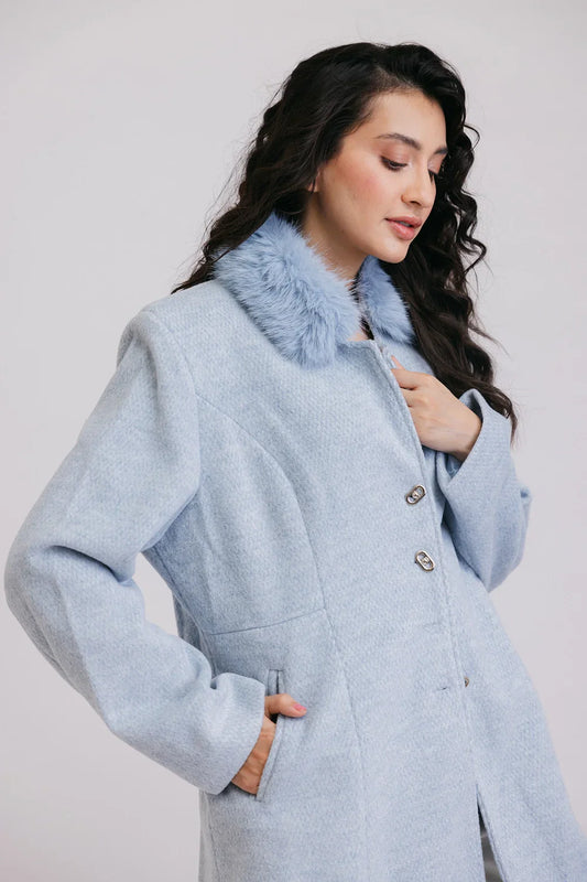 Picture of Ellena - Full Sleeves Long Coat - Available at Raja Sahib