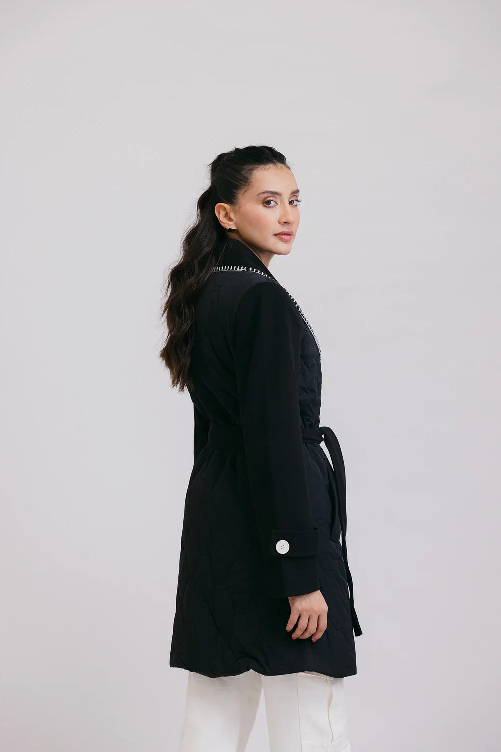 Picture of Ellena - Full Sleeves Long Coat - Available at Raja Sahib