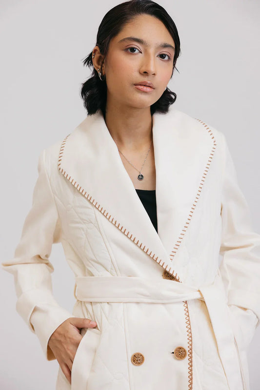 Picture of Ellena - Full Sleeves Long Coat - Available at Raja Sahib