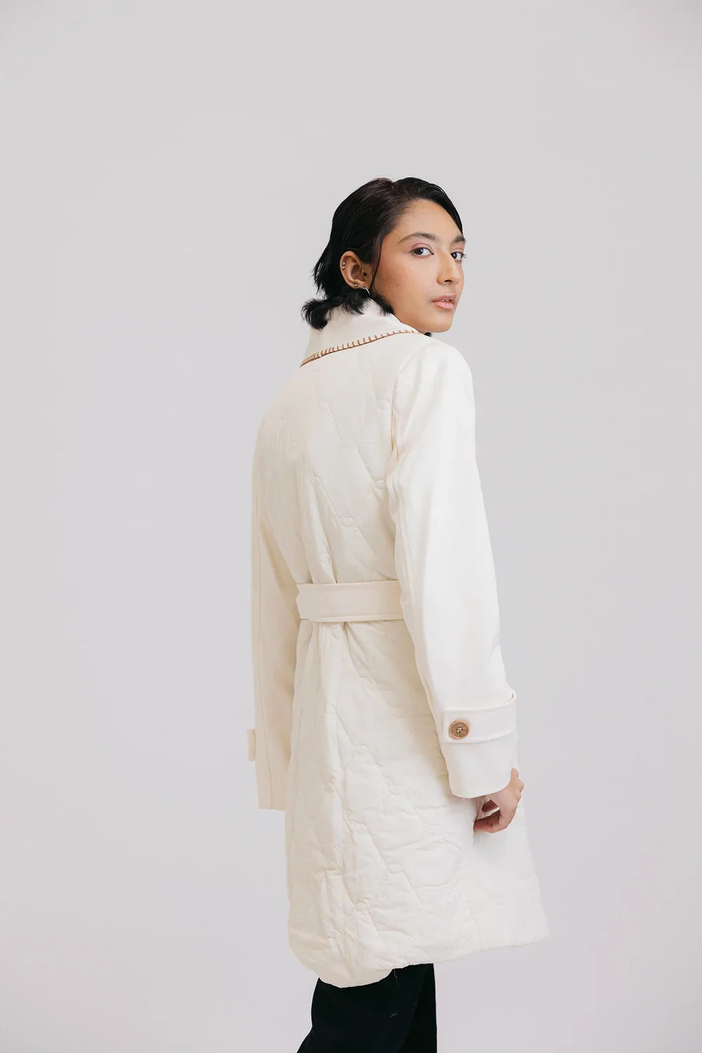 Picture of Ellena - Full Sleeves Long Coat - Available at Raja Sahib