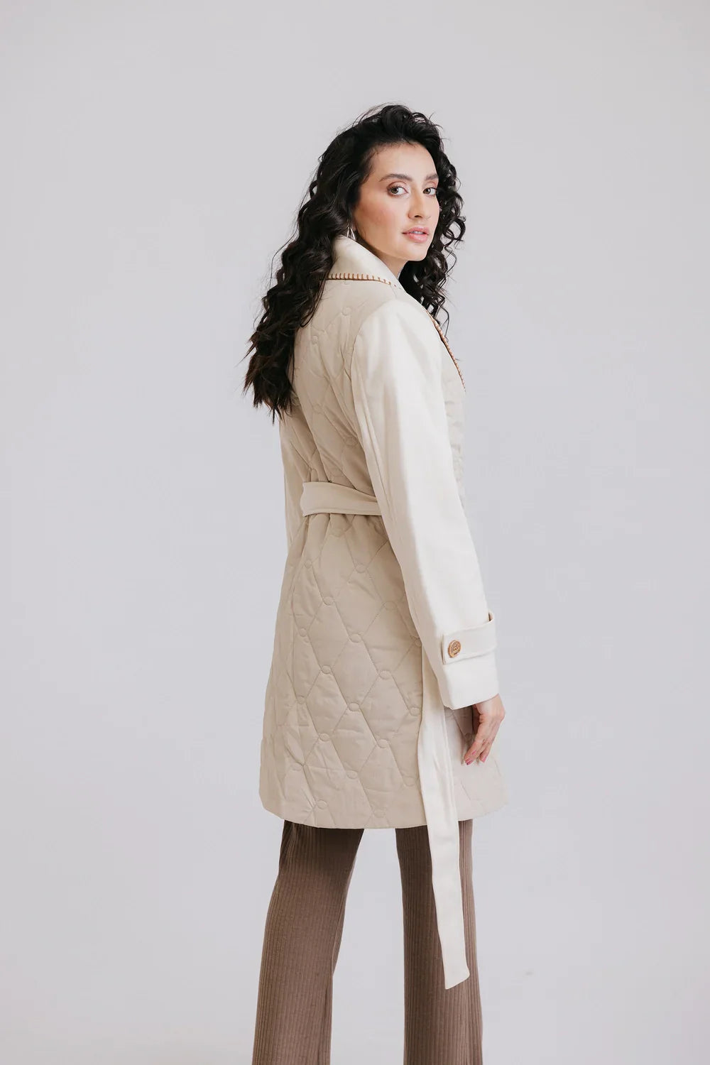 Picture of Ellena - Full Sleeves Long Coat - Available at Raja Sahib