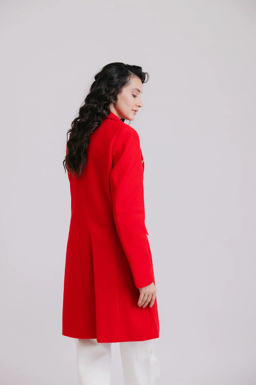 Picture of Ellena - Full Sleeves Long Coat - Available at Raja Sahib