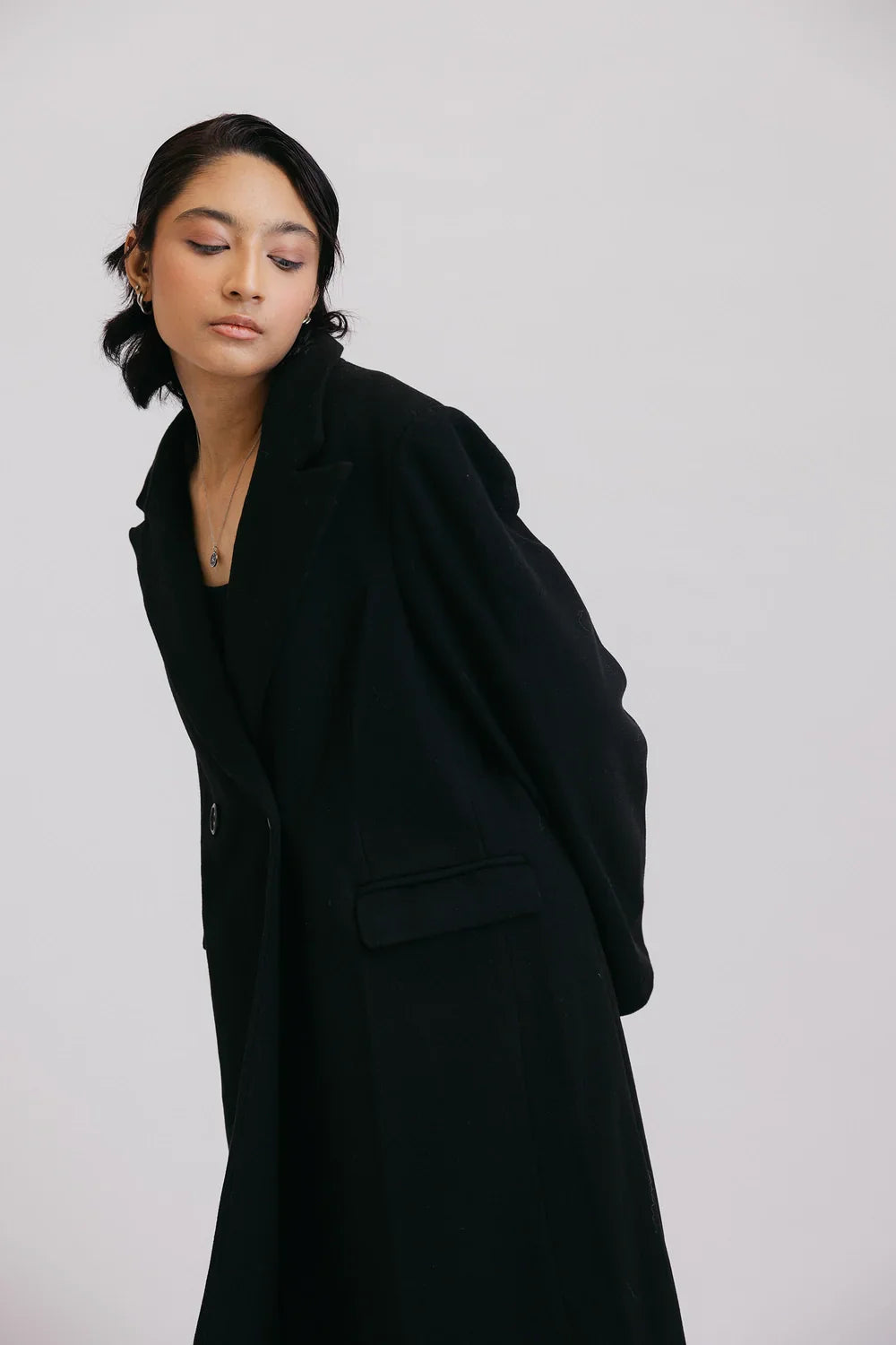 Picture of Ellena - Full Sleeves Long Coat - Available at Raja Sahib