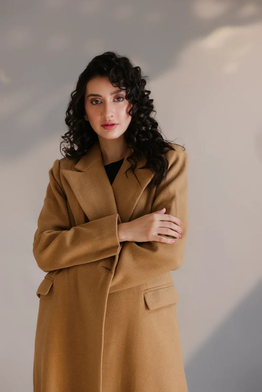 Picture of Ellena - Full Sleeves Long Coat - Available at Raja Sahib