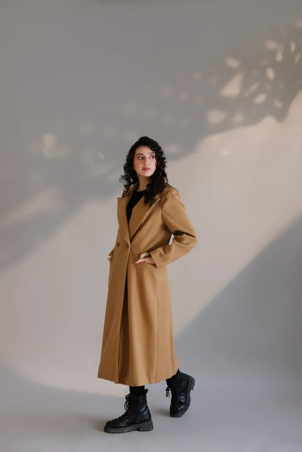 Picture of Ellena - Full Sleeves Long Coat - Available at Raja Sahib