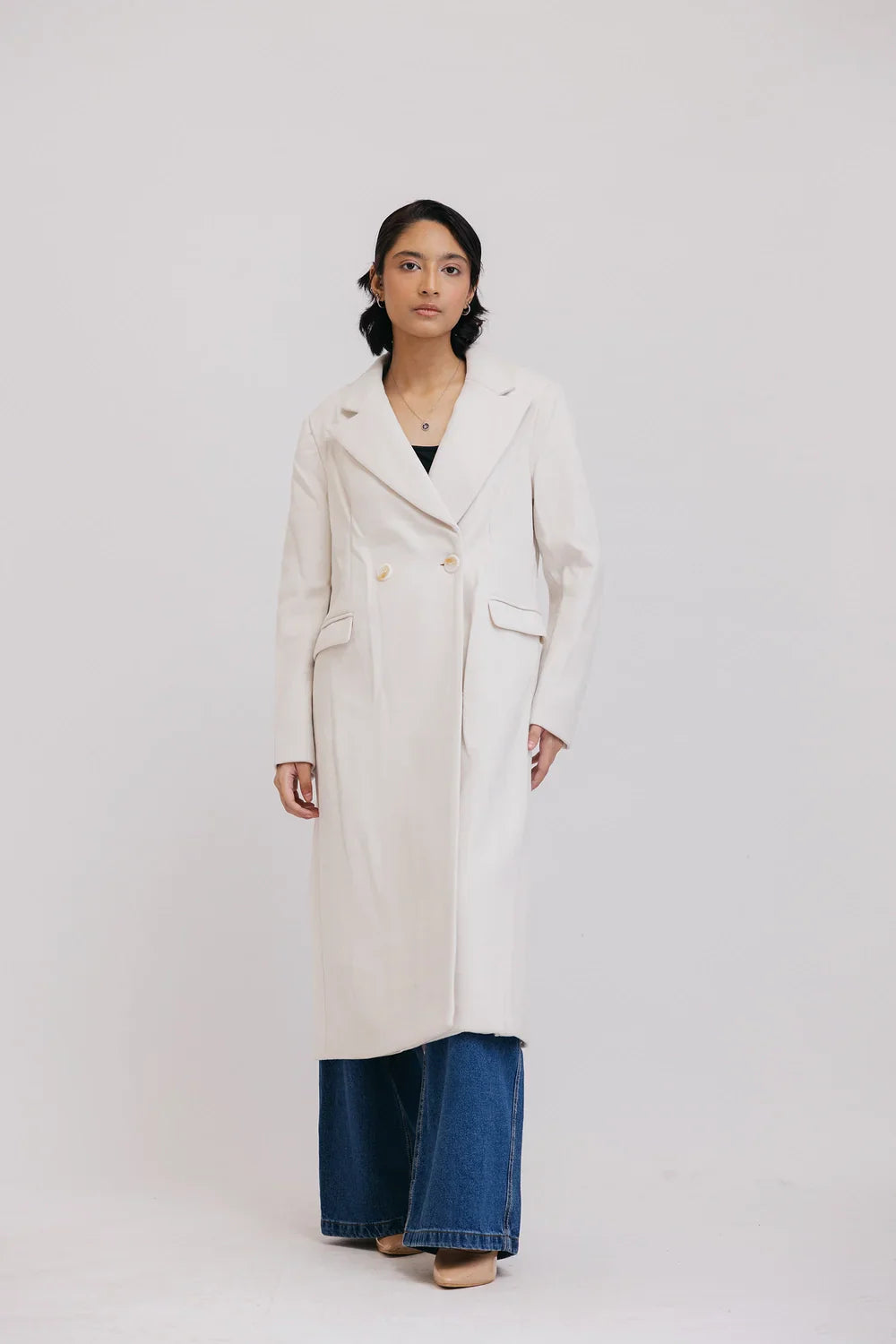 Picture of Ellena - Full Sleeves Long Coat - Available at Raja Sahib