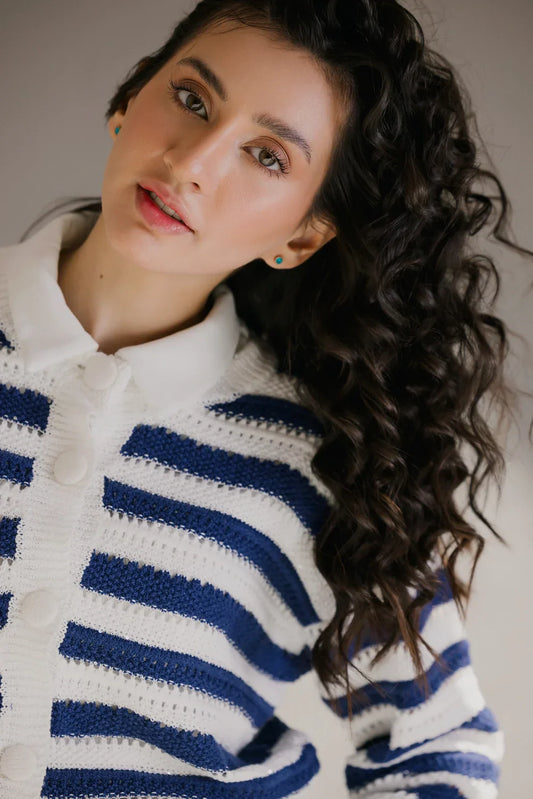 Picture of Full Sleeves Crochet Cardigan - Available at Raja Sahib