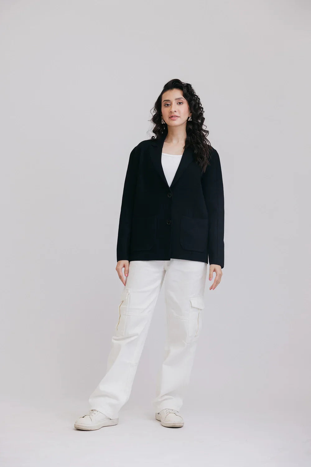 Picture of Ellena - Full Sleeves Short Coat - Available at Raja Sahib