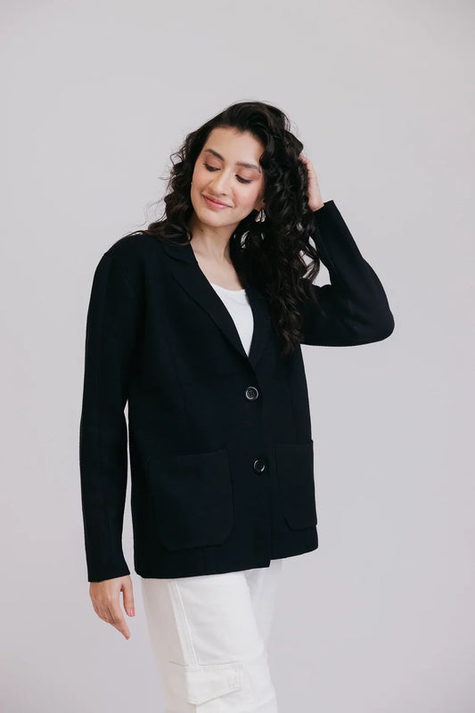 Picture of Ellena - Full Sleeves Short Coat - Available at Raja Sahib