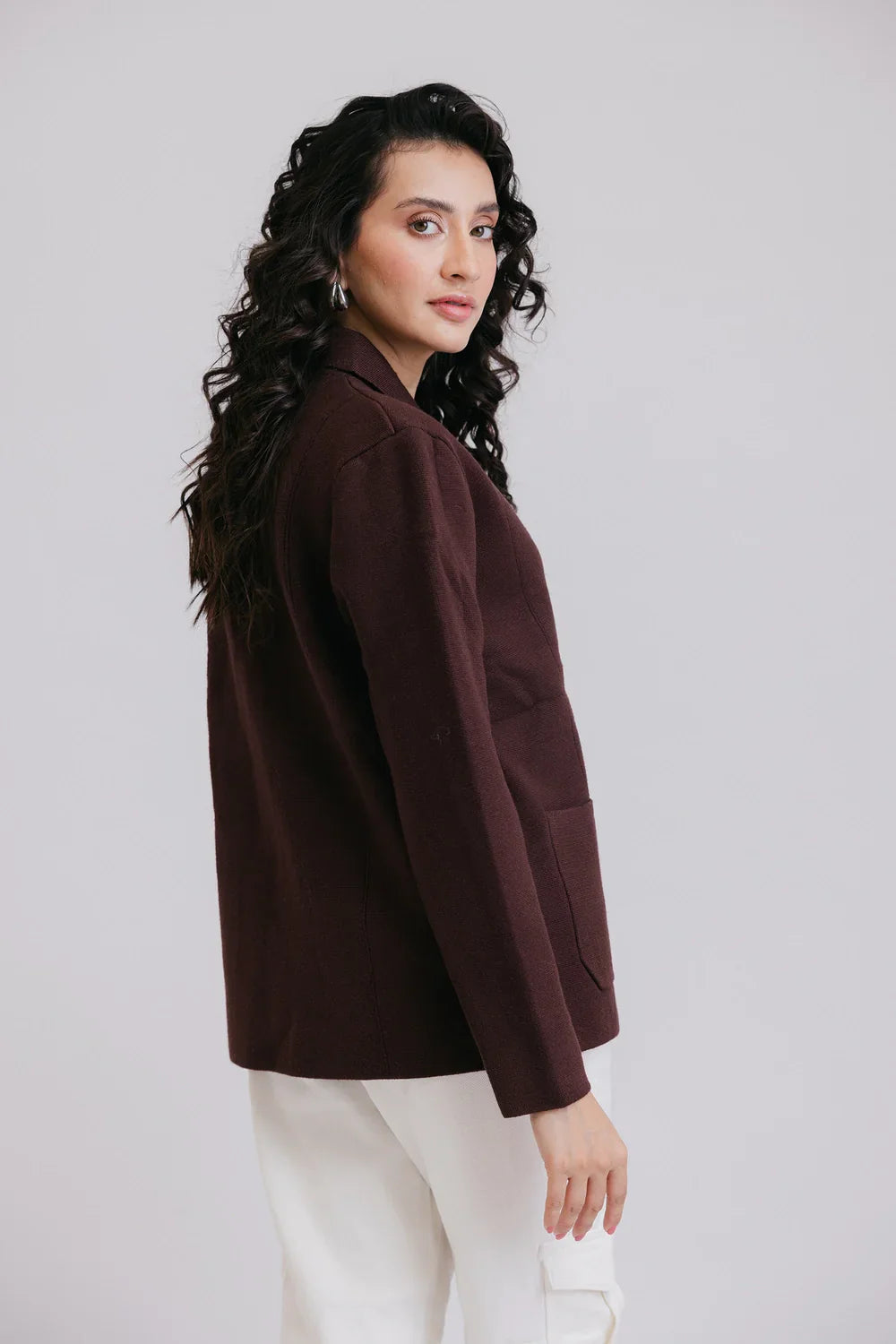 Picture of Ellena - Full Sleeves Short Coat - Available at Raja Sahib