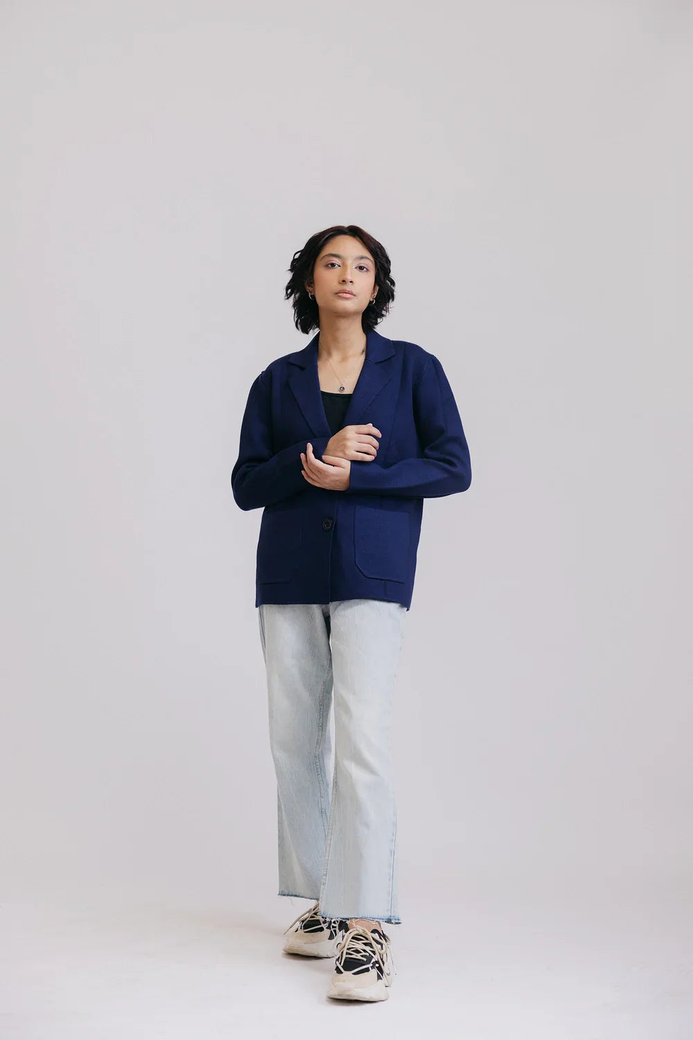 Picture of Ellena - Full Sleeves Short Coat - Available at Raja Sahib