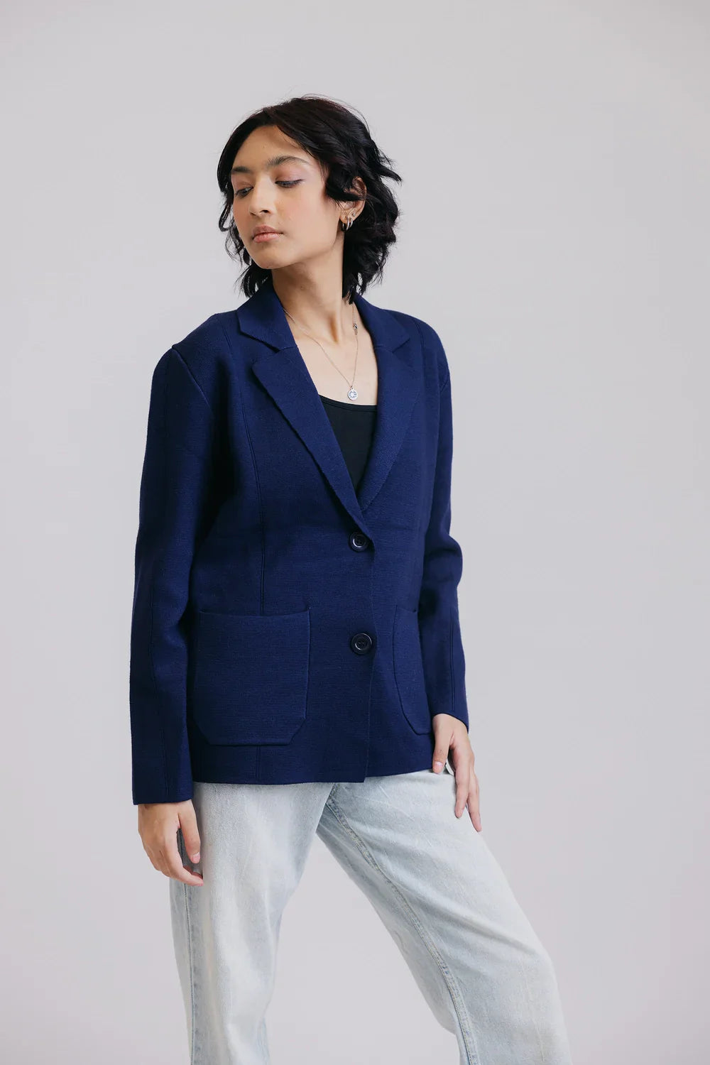 Picture of Ellena - Full Sleeves Short Coat - Available at Raja Sahib